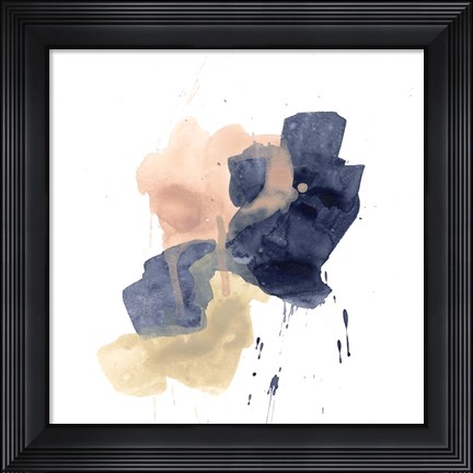 Framed Earthtone Gesture IV Print