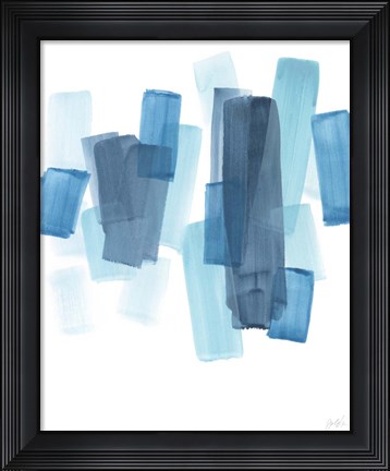 Framed Azure Fragment II Print