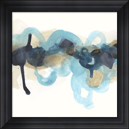 Framed Circular Surf I Print