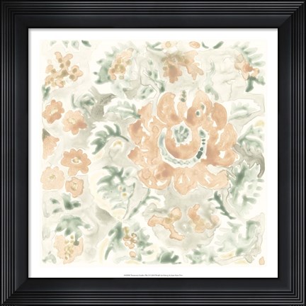 Framed Terracotta Garden Tile I Print