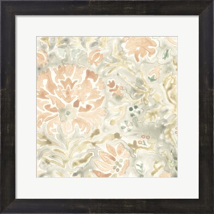 Framed Terracotta Garden Tile VI Print