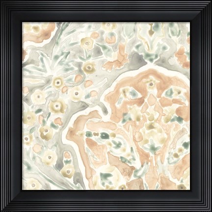 Framed Terracotta Garden Tile VII Print