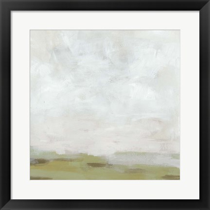 Framed Moss Horizon I Print