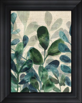 Framed Verdant Sophistication II Print