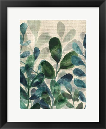 Framed Verdant Sophistication II Print