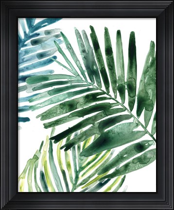 Framed Tropical Leaf Medley II Print