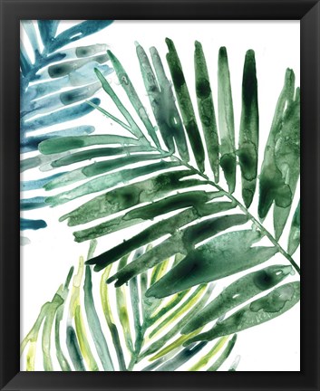 Framed Tropical Leaf Medley II Print