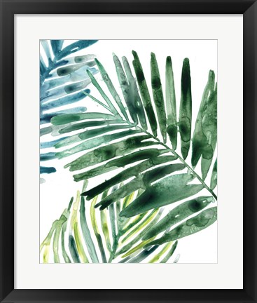 Framed Tropical Leaf Medley II Print