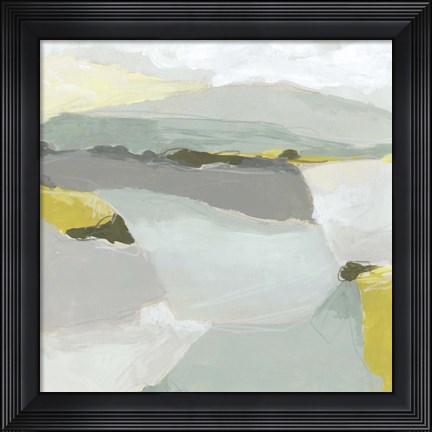 Framed Citron Ridgeline I Print