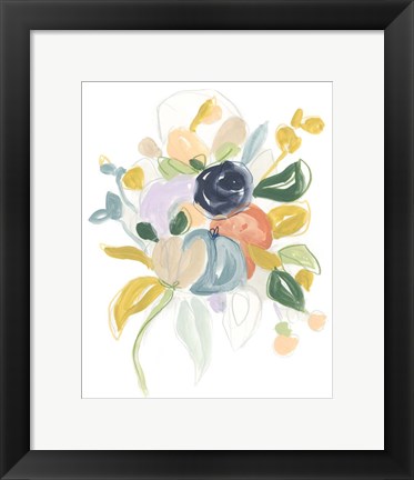 Framed Bijoux Bouquet I Print