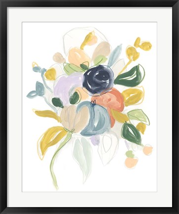 Framed Bijoux Bouquet I Print