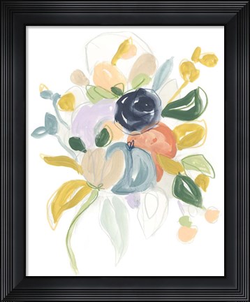 Framed Bijoux Bouquet I Print