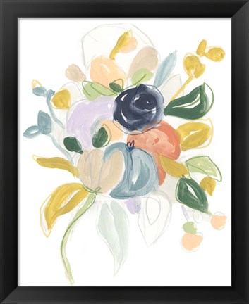 Framed Bijoux Bouquet I Print