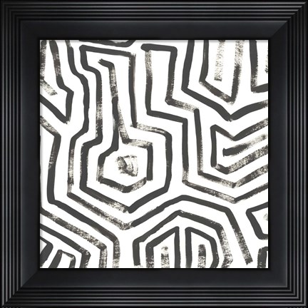 Framed Mixed Signals V Print