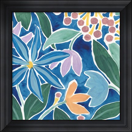 Framed Tiki Square III Print