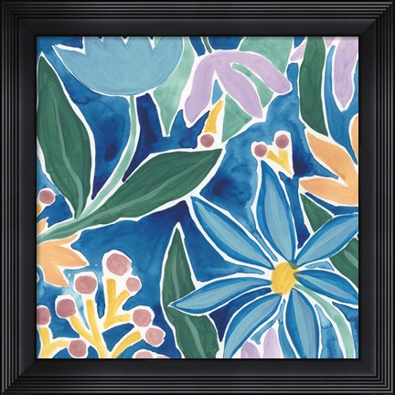 Framed Tiki Square IV Print