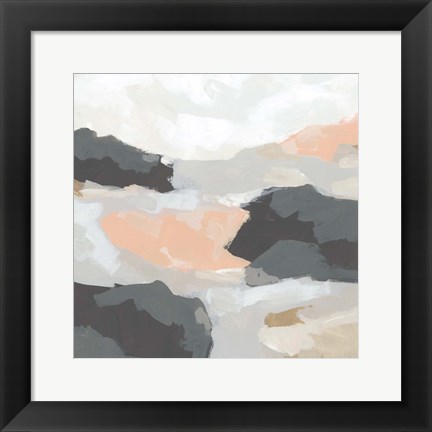 Framed Rock Currents II Print