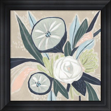 Framed Confetti Bouquet II Print