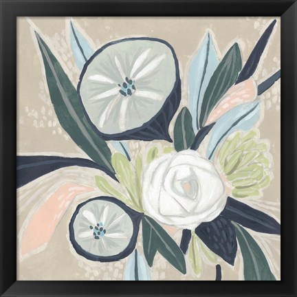 Framed Confetti Bouquet II Print