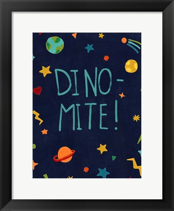 Framed Starry Dinos II Print