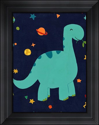 Framed Starry Dinos IV Print