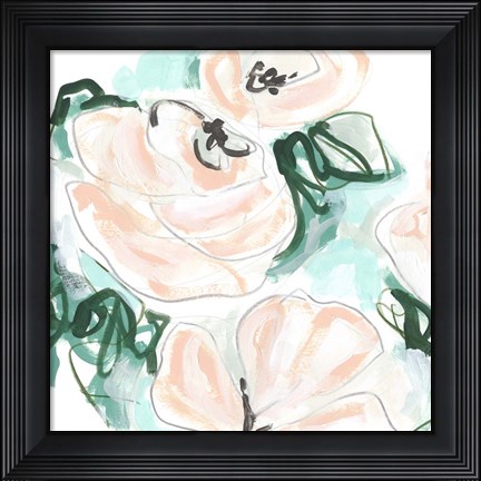 Framed Floral Rhythm I Print