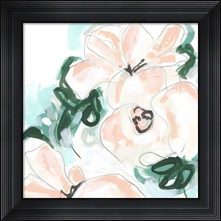 Framed Floral Rhythm II Print