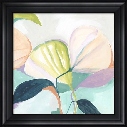 Framed Fan Flowers I Print
