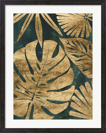 Framed Emerald Jungle II Print