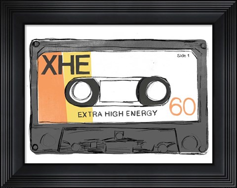 Framed Mix Tape I Print