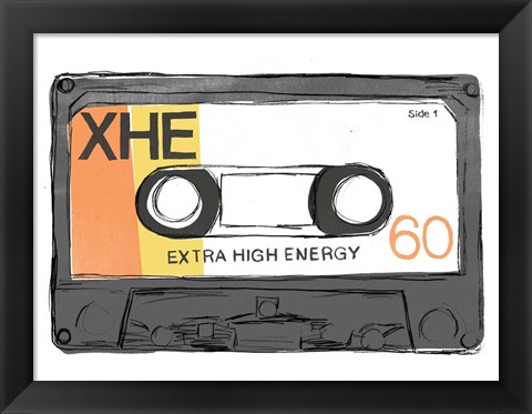 Framed Mix Tape I Print