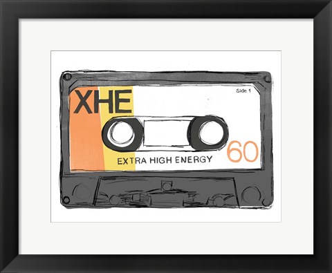 Framed Mix Tape I Print