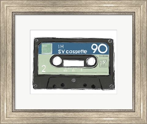 Framed Mix Tape II Print