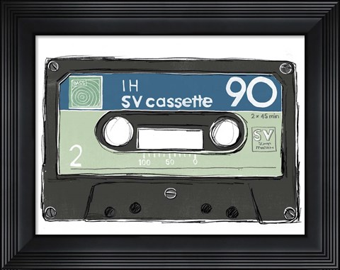 Framed Mix Tape II Print