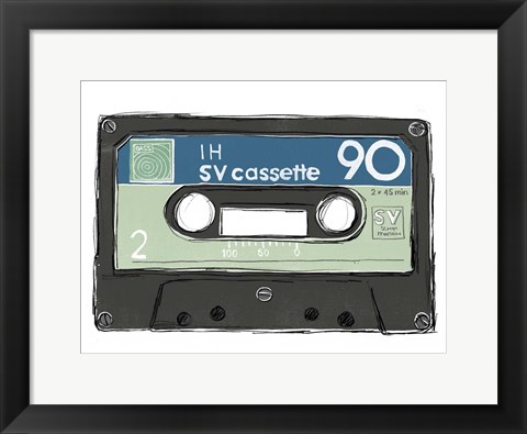 Framed Mix Tape II Print