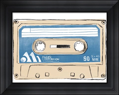 Framed Mix Tape III Print