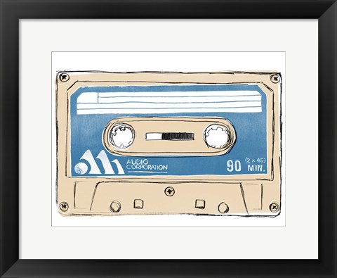 Framed Mix Tape III Print