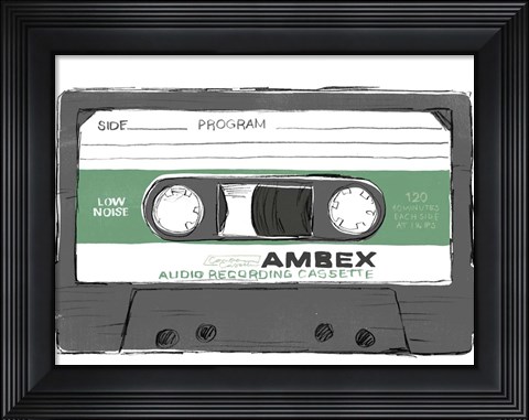 Framed Mix Tape VI Print