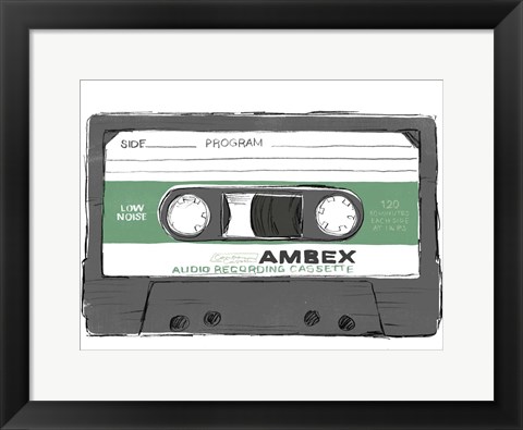 Framed Mix Tape VI Print