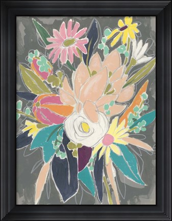 Framed Fauvist Flora II Print