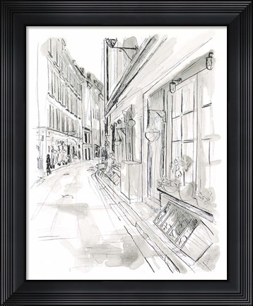 Framed European City Sketch VI Print