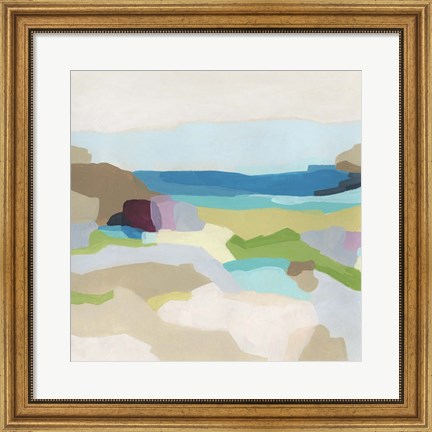 Framed Pebble Valley I Print