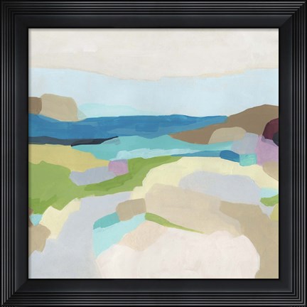 Framed Pebble Valley II Print