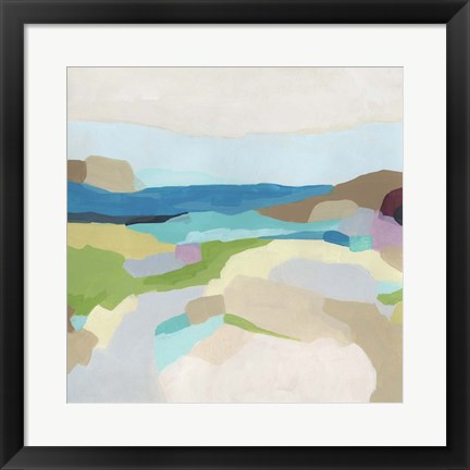 Framed Pebble Valley II Print