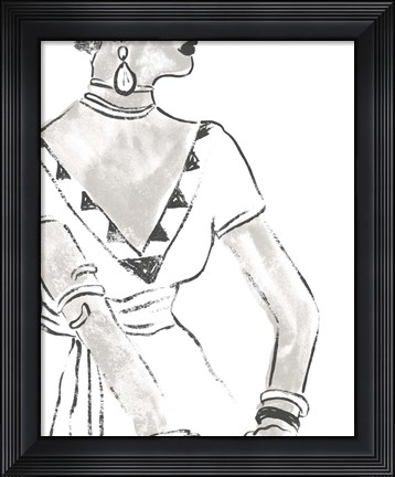 Framed Fashion Plate Power III Print