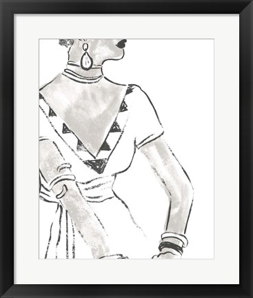 Framed Fashion Plate Power III Print