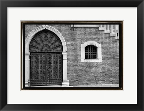 Framed Venice Facade II Print