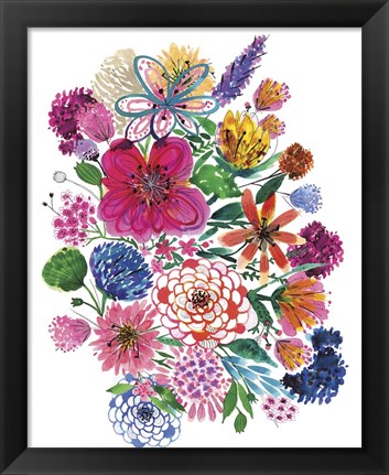 Framed Free Floral I Print