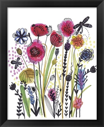 Framed Free Floral II Print