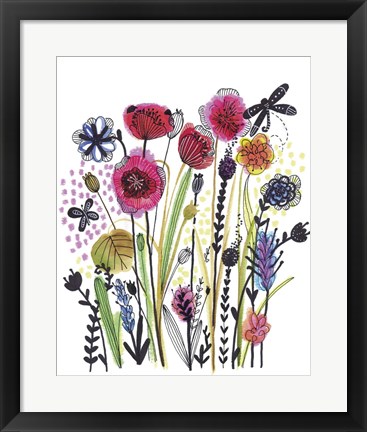 Framed Free Floral II Print